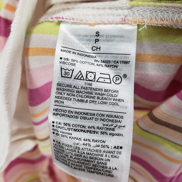 Old Navy New Women's Pink Striped Halter Pockets Romper Size Small - Picture 9 of 13